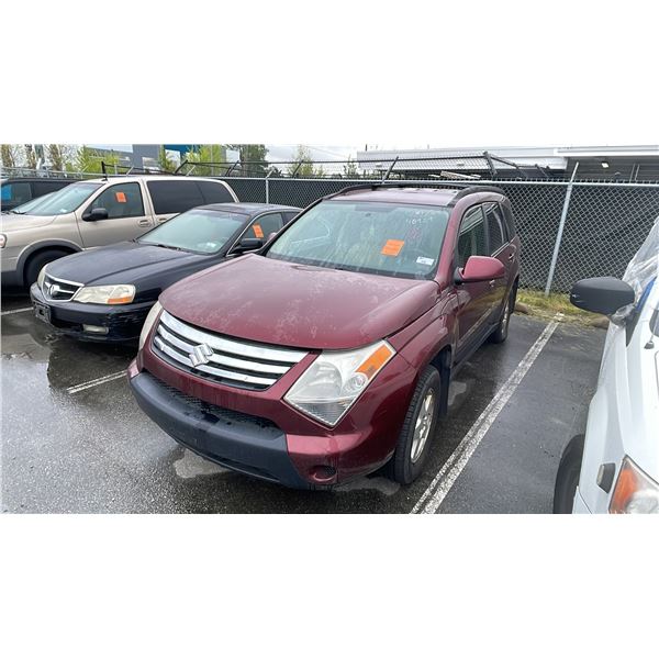 2007 SUZUKI XL7, 4DR SUV, RED, VIN 2S3DA217X76110899,