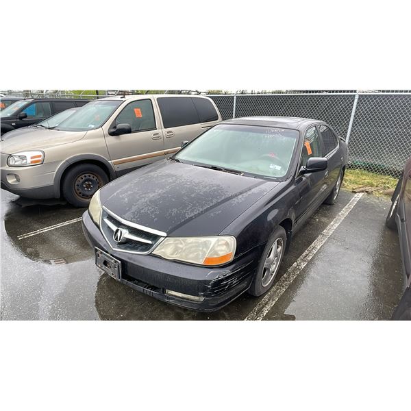 2002 ACURA 3.2TL, 4DR SEDAN, BLACK, VIN 19UUA56682A805282,