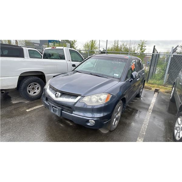 2007 ACURA RDX SH TURBO, 4DR SUV, GREY, VIN 5J8TB18557A015063,
