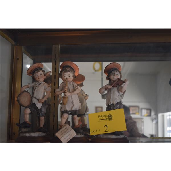 GIUSEPPE ARMANI SET OF 3 MUSICAL BOYS, BOY W/SAX, BOY W/DRUM & BOY W/VIOLIN (RETIRED 1983) (3 PCS)