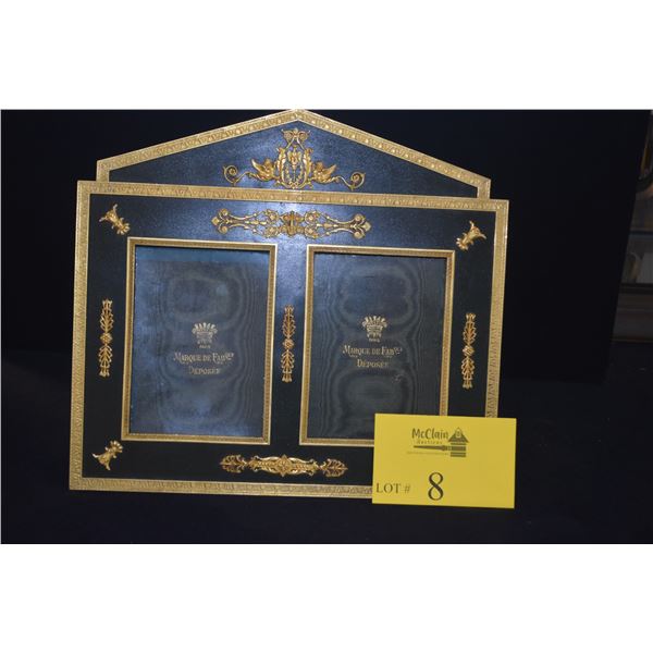 ANTIQUE FRENCH NAPOLEON III STYLE DOUBLE PICTURE FRAME