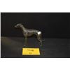 Image 1 : BRONZE SCULPTURE OF A GREYHOUND OR WHIPPET DOG (8 1/2" X 6 1/4")