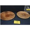 Image 1 : KOA PLATTER; SIGNED LEROY SAKAGUCHI, 2017 & MILO BOWL; SIGNED S. FRANKLIN 1/2017 (2 PCS)