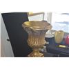 Image 3 : ANTIQUE STYLE GOLD URN PLANTER W/ORNATE HANDLES (18 3/4")