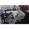 Image 5 : COLLECTION OF CUT & PRESSED CRYSTAL & GLASS SALT & PEPPERS, BOWLS, NUT DISHES, COVERED DISH, ETC. (2