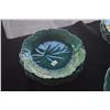 Image 4 : COLLECTION OF MID CENTURY FLOWER LOTUS CUPS W/LEAF SAUCERS, WEDGWOOD CABBAGE LEAF PLATES & DIVIDED C