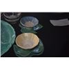 Image 8 : COLLECTION OF MID CENTURY FLOWER LOTUS CUPS W/LEAF SAUCERS, WEDGWOOD CABBAGE LEAF PLATES & DIVIDED C