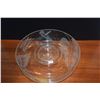 Image 7 : ETCHED GLASS BOWLS & BUD VASE (3 PCS)