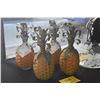 Image 1 : 12" JANICE MINOR GLASS & METAL PINEAPPLES (4 PCS)