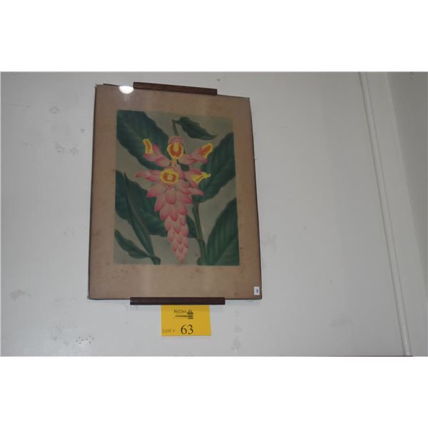 FRAMED AIRBRUSH, GINGER; SIGNED JAMES Y. NITTA (15" X 21")