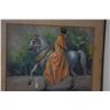 Image 2 : KOA FRAMED PASTEL, PA'U RIDER; SIGNED C.H. EVANS (31" X 25 1/4")