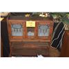Image 2 : ANTIQUE OAK CHILD'S HOOSIER CABINET (24" X 16" X 42 3/4")