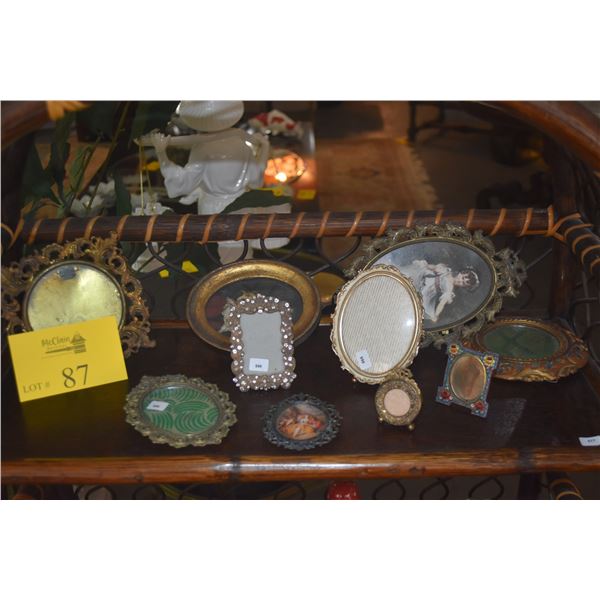 COLLECTION OF SMALL PICTURE FRAMES (10 PCS)