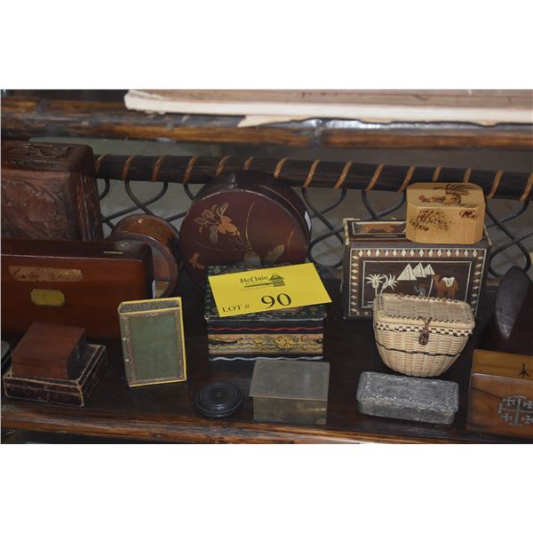 COLLECTION OF ASSORTED BOXES (17 PCS)