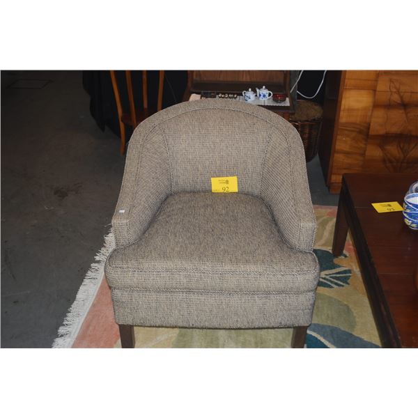 PAIR OF UPHOLSTERED CLUB CHAIRS (PAIR)