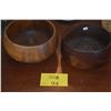 Image 1 : WOOD BOWLS (2 PCS)