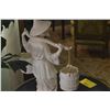 Image 3 : VINTAGE BLANC DE CHINE PORCELAIN STATUE OF ASIAN MAN CARRYING WATER