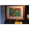 Image 1 : FRAMED PRINT, "HONU HONI"; BY PATRICE ATEDERSPIEL (11 3/4" X 9 1/2") (DOES NOT INCLUDE STAND)