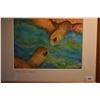 Image 2 : FRAMED PRINT, "HONU HONI"; BY PATRICE ATEDERSPIEL (11 3/4" X 9 1/2") (DOES NOT INCLUDE STAND)