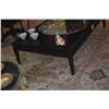 Image 2 : BLACK LACQUER COFFEE TABLE (40" X 66" X 16")