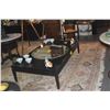 Image 3 : BLACK LACQUER COFFEE TABLE (40" X 66" X 16")