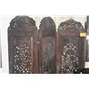 Image 4 : 4 PANEL CARVED OPENWORK WOODEN SCREEN