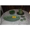 Image 1 : COLLECTION OF CEMAR CABBAGE LEAF BOWLS, VINTAGE BORDALLO PINHEIRO PITCHER, WATER LILY LEAF PLATE, BA