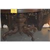 Image 3 : ANTIQUE 42" VICTORIAN MARBLE TOP PARLOR TABLE