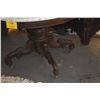 Image 4 : ANTIQUE 42" VICTORIAN MARBLE TOP PARLOR TABLE