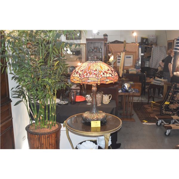 TIFFANY STYLE "DRAGONFLY" TABLE LAMP (21 1/2" x 34")