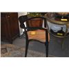 Image 3 : BLACK LACQUER DINING ARM CHAIRS (6 PCS)