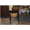 Image 4 : BLACK LACQUER DINING ARM CHAIRS (6 PCS)