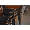 Image 6 : BLACK LACQUER DINING ARM CHAIRS (6 PCS)