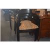 Image 7 : BLACK LACQUER DINING ARM CHAIRS (6 PCS)