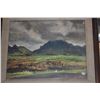 Image 3 : KOA FRAMED LANDSCAPE PAINTING; SIGNED S. HIRONAKA, KAUAI '65 (24 3/4" X 20 3/4")