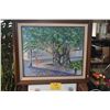 Image 1 : FRAMED OIL PAINTING, BANYAN TREES; SIGNED S. HIRONAKA (30" X 26 1/4")