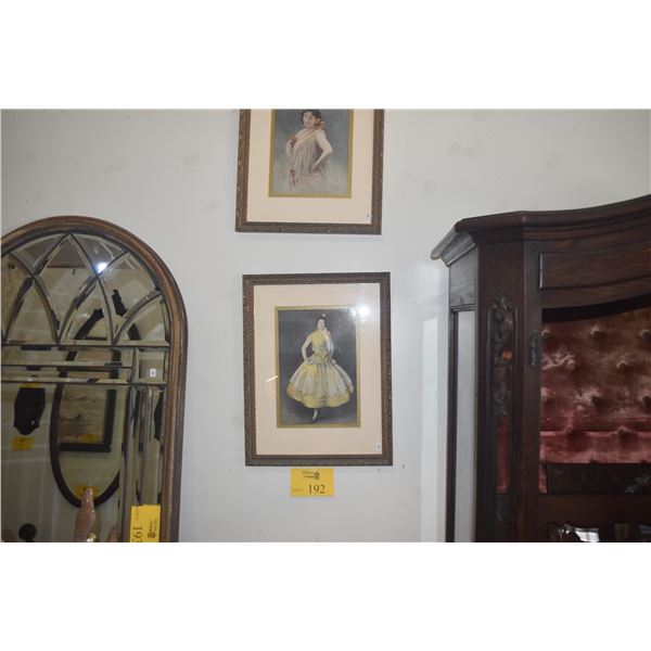 FRAMED VINTAGE PRINTS (2 PCS)