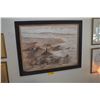 Image 1 : FRAMED OIL ON CANVAS, SEA SCAPE; SIGNED DAWSON '76 (46" X 36")