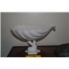 Image 2 : VINTAGE WESTMORELAND MILK GLASS DOLPHIN/SHELL BOWL