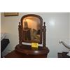 Image 1 : ANTIQUE WOOD VANITY OR SHAVING MIRROR