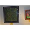 Image 1 : FRAMED ORIGINAL ABORIGINAL ART, "DREAMTIME", FROM GHAN NORTHWEST TERRITORY AUSTRALIA (21 1/2" X 22 3