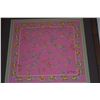 Image 3 : FRAMED PINK THAI SILK SCARF W/ELEPHANTS; SIGNED JIM THOMPSON (22 1/2" X 22")