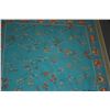 Image 3 : FRAMED TURQUOISE THAI SILK SCARF W/ELEPHANTS; SIGNED JIM THOMPSON (22 1/2" X 22")