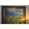 Image 1 : FRAMED ORIGINAL OIL ON CANVAS, GOLF SCENE; SIGNED THOMAS KEEVER (51" X 42")