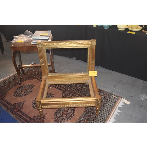 ANTIQUE GILDED DOG BED FRAME