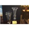 Image 1 : GLASS VASES IN STANDS (2 PCS)