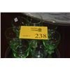 Image 1 : VINTAGE URANIUM WINE GLASSES (8 PCS) (DOES NOT INCLUDE TRAY)
