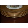 Image 4 : LA PETITE CHINA PLATES, WARRANTED 22 KARAT GOLD FILIGREE RIMS (8 PCS)