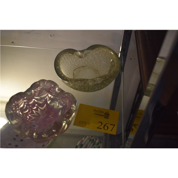 MURANO GLASS ASHTRAYS (2 PCS)