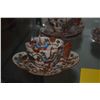 Image 2 : ANTIQUE JAPANESE MEIJI KUTANI HAND PAINTED TEA CUPS & SAUCERS (9 PCS)